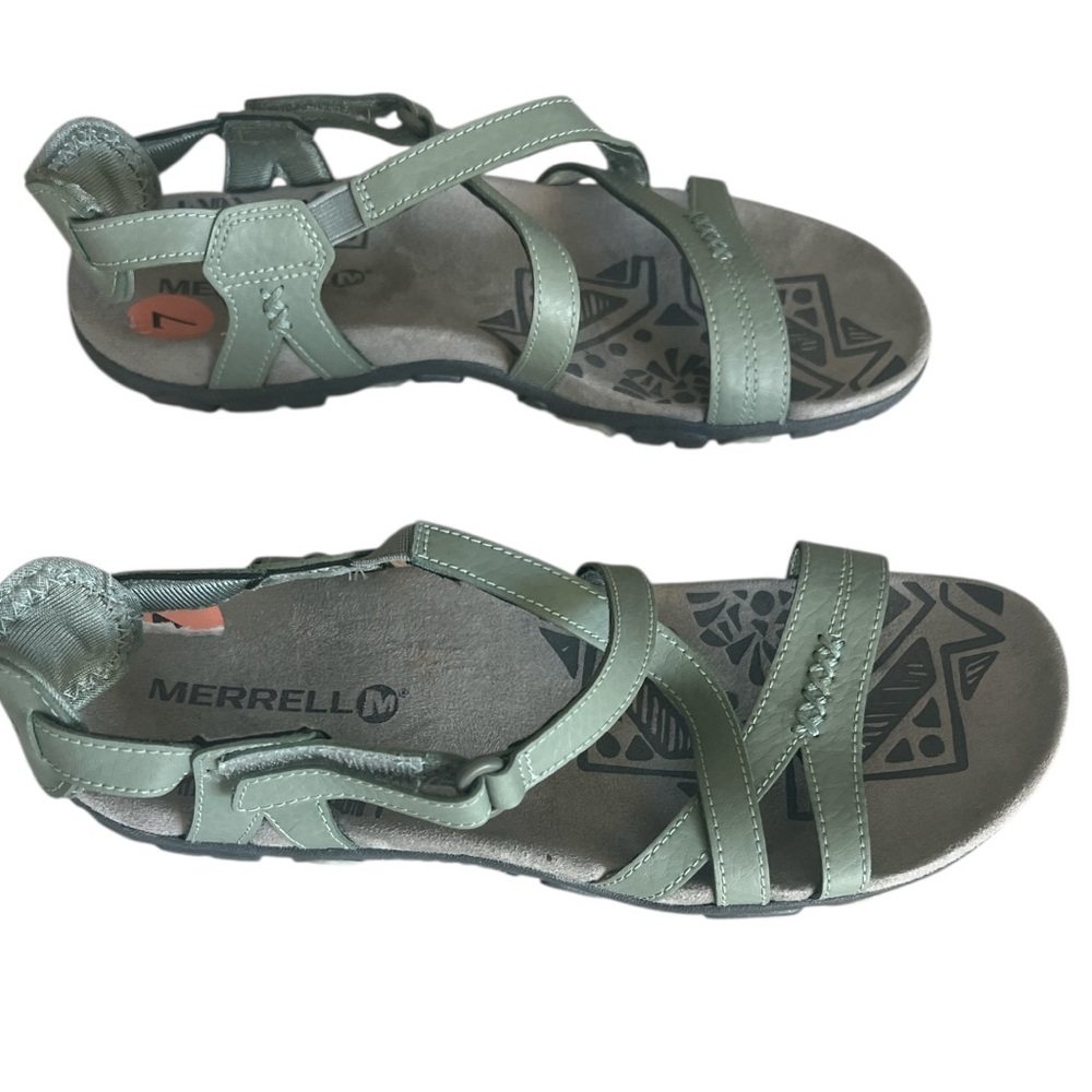 Merrell Women's Olive Green Strap Sandals - Picture 2 of 5